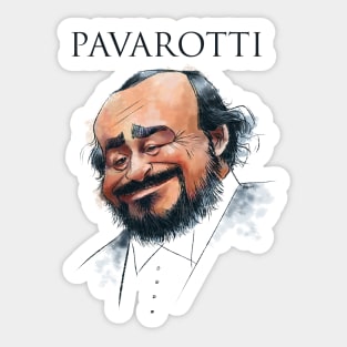 Opera Tenor Pavarotti Sticker